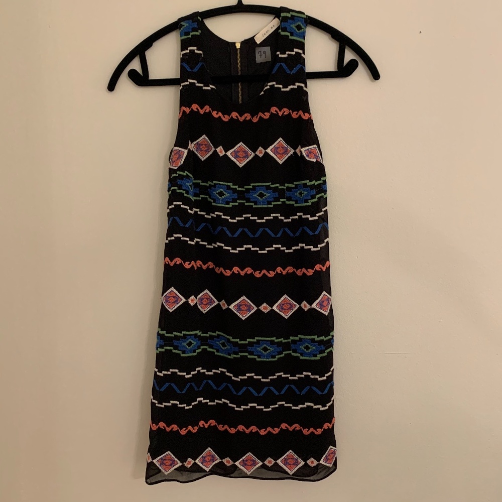 Patterned Shift Dress